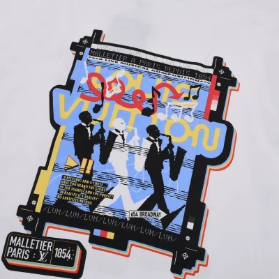 Футболка Louis Vuitton Concert Of Saxophonists "White" фото № 4