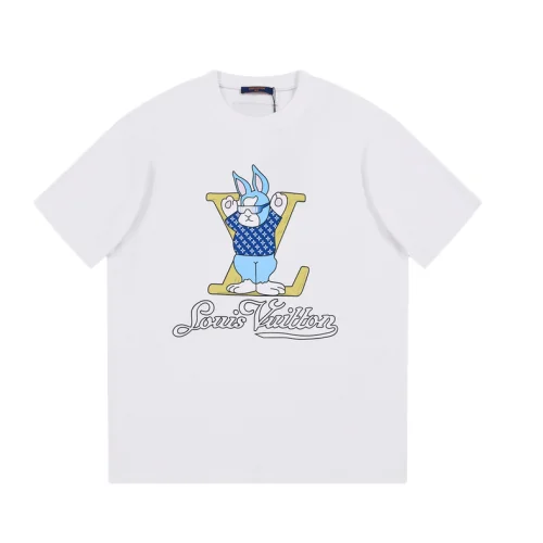 Футболка Louis Vuitton With Blue Rabbit Print "White"
