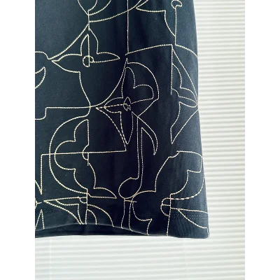 Футболка Louis Vuitton With An Embroidered Print "Black" фото № 3