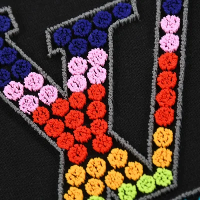 Футболка Louis Vuitton With Logo Made Of Colored Circles "Black" фото № 2