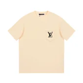 Футболка Louis Vuitton With Logo On The Pocket "Cream"