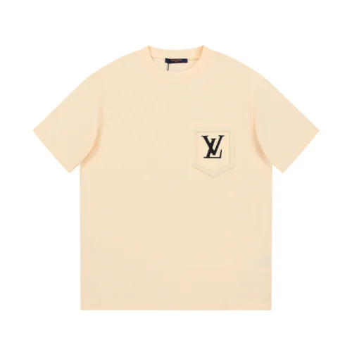 Футболка Louis Vuitton With Logo On The Pocket "Cream"