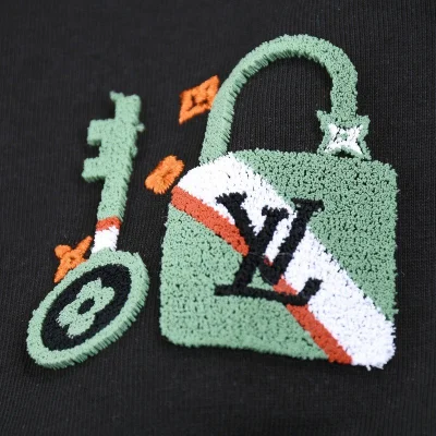Футболка Louis Vuitton Branded Lock And Key Print "Black" фото № 7