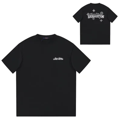 Футболка Louis Vuitton With Text Print On The Side "Black" фото № 9
