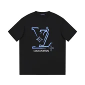 Футболка Louis Vuitton With Blue Graphic Logo "Black"