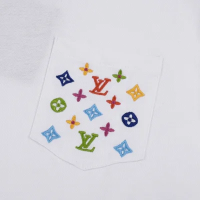 Футболка Louis Vuitton Patterned Pocket "White" фото № 6