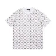 Футболка Louis Vuitton Logo Print And Patch On The Back "White/Gray"