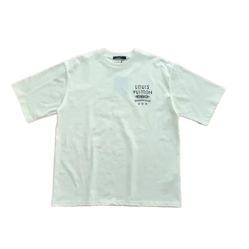 Футболка Louis Vuitton X Chrome Hearts With Logos "White"