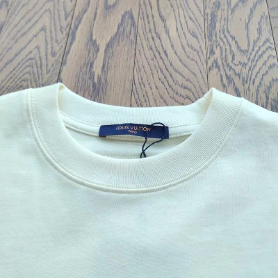 Футболка Louis Vuitton X Chrome Hearts With Logos "White" фото № 7