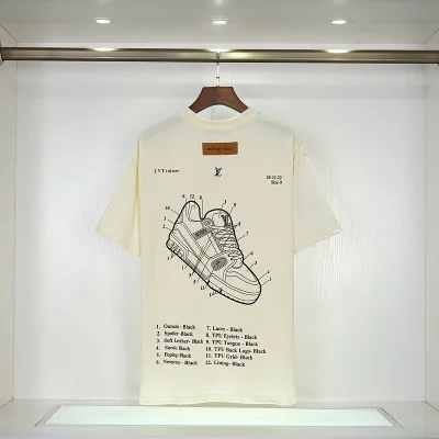 Футболка Louis Vuitton Shoe Modeling "Cream" фото № 5