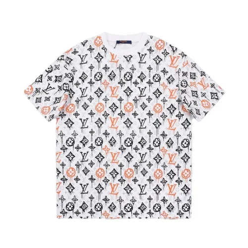 Футболка Louis Vuitton With Monogram Pattern "White"