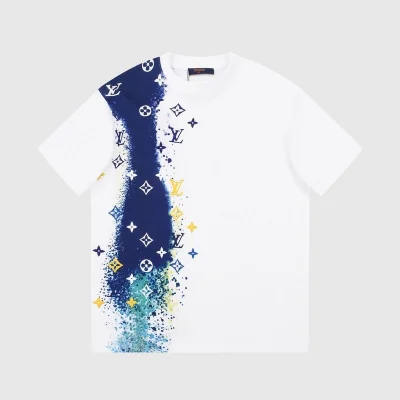 Футболка Louis Vuitton Rain Of Logos "White" фото № 2