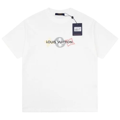 Футболка Louis Vuitton Three Emblems In Row "White"