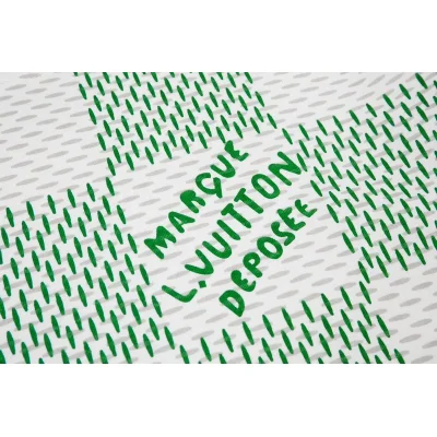 Футболка Louis Vuitton Chess Order "White/Green" фото № 6