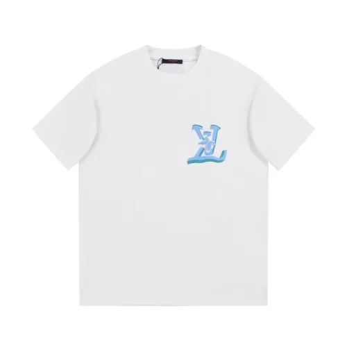 Футболка Louis Vuitton With An Illuminated Logo Print "White"