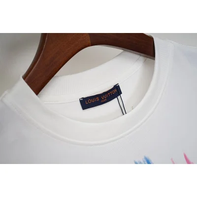 Футболки Louis Vuitton Virtual Luminous Special Effect Star Printing Pattern "White" фото № 3