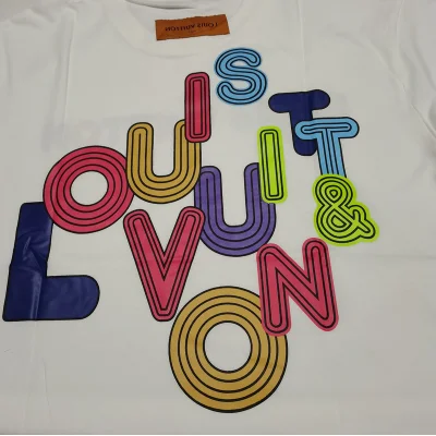 Футболка Louis Vuitton Creative Text Style "White" фото № 2