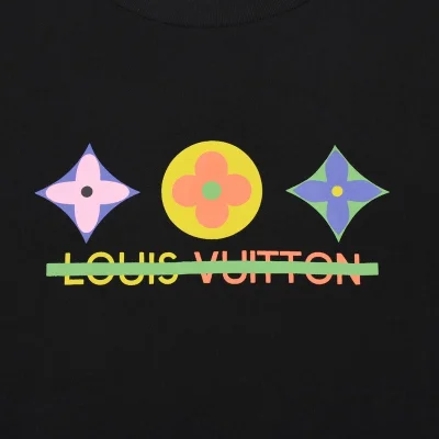Футболка Louis Vuitton Crossed Out Brand "Black" фото № 2