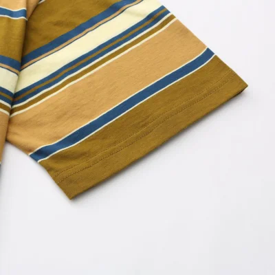 Футболка Miu Miu Multi Faceted Stripe "Brown" фото № 4