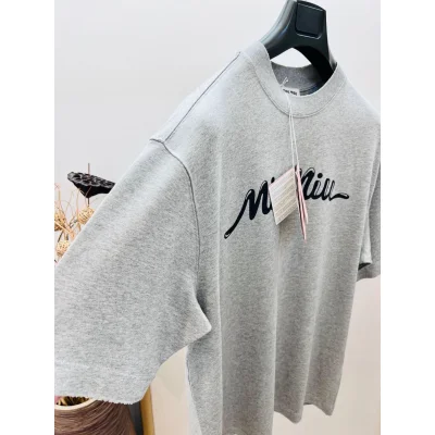 Футболка Miu Miu Frontside Contrast Miu Miu Logotype "Gray" фото № 6