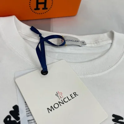 Футболка Moncler Logo From Text "White" фото № 3