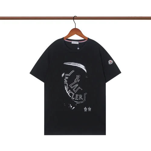 Футболка Moncler Half Of The Logo "Black"