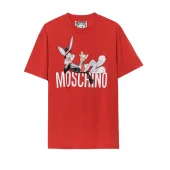 Футболка Moschino Rabbit With Carrot On The Logo "Red"