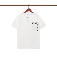 Футболка Off White Striped Pocket "White"