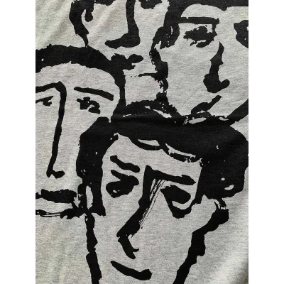Футболка Off White Four Faces - Print "Gray" фото № 6 Футболка Off White Four Faces - Print "Gray" фото № 6