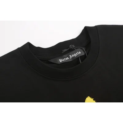 Футболка Palm Angels Logo And Star Print "Black/Yellow" фото № 5