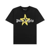 Футболка Palm Angels Logo And Star Print "Black/Yellow"