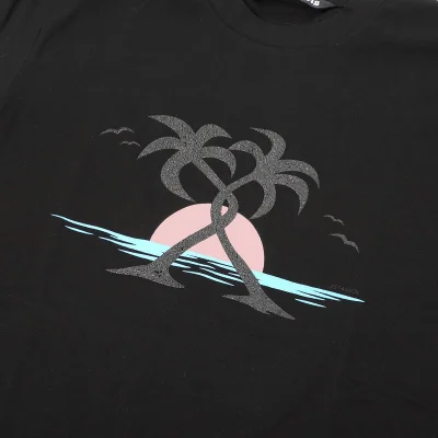 Футболка Palm Angels Tropical Sunset "Black" фото № 7