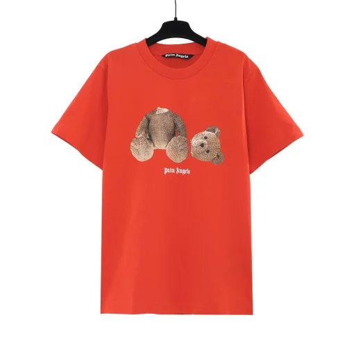 Футболка Palm Angels Print With A Plush Toy And Logo "Orange"