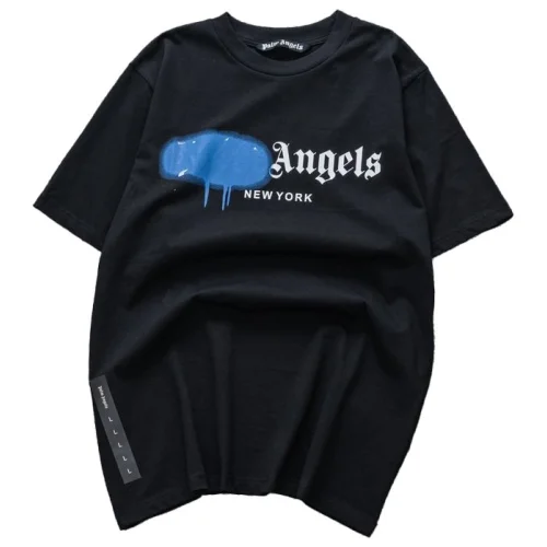 Футболка Palm Angels Painted Over "Black/Blue"