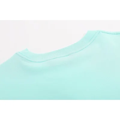 Футболка Palm Angels With Brown Logo Print "Turquoise" фото № 3