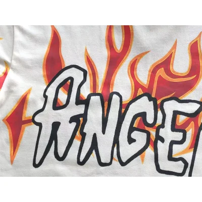Футболка Palm Angels Flames And Lettering Back "White" фото № 6