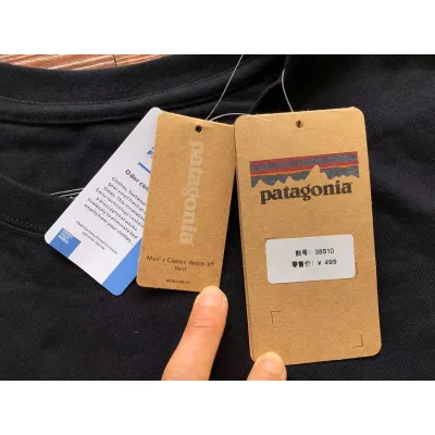 Футболка Patagonia Fingers Gesture Front Print "Black" фото № 7