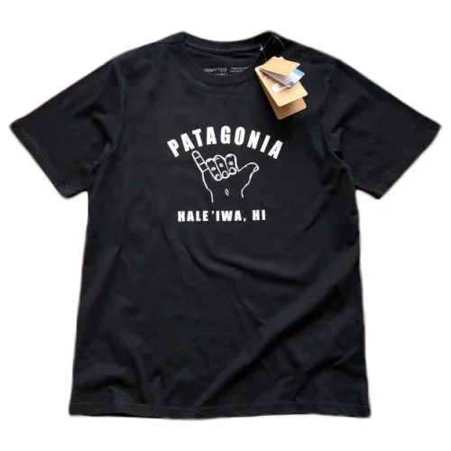 Футболка Patagonia Fingers Gesture Front Print "Black"