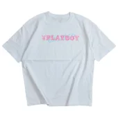 Футболка Playboy Logo And Double Inscription "White"