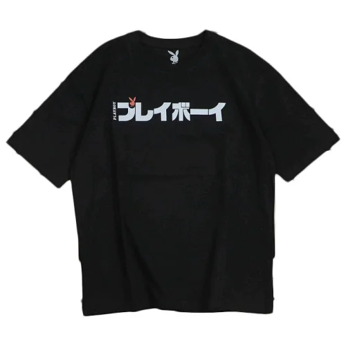 Футболка Playboy Front Inscription With Logo Inside "Black"