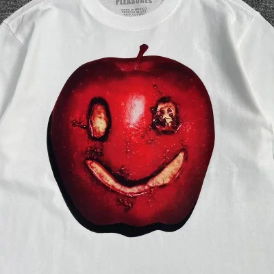 Футболка Pleasures Smiling Apple "White" фото № 5 Футболка Pleasures Smiling Apple "White" фото № 5
