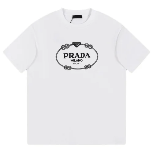 Футболка Prada A Circle Of Sea Knots "White"