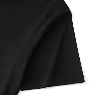 Футболка Prada With A Triangular Logo Made Of Rhinestones "Black" фото № 5