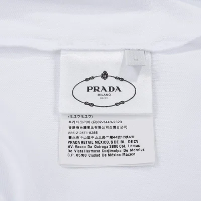 Футболка Prada With Logo Filled With Water "White" фото № 8