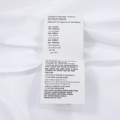 Футболка Prada With Logo Filled With Water "White" фото № 2