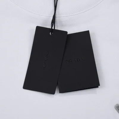 Футболка Prada With Logo Filled With Water "White" фото № 4