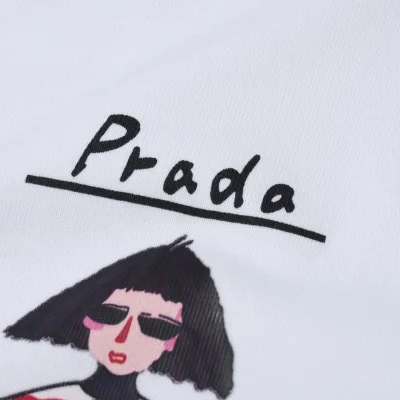 Футболка Prada Fashionista "White" фото № 2