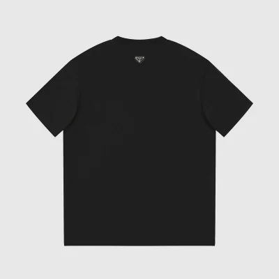 Футболка Prada With Multi Color Logo Pattern "Black" фото № 4