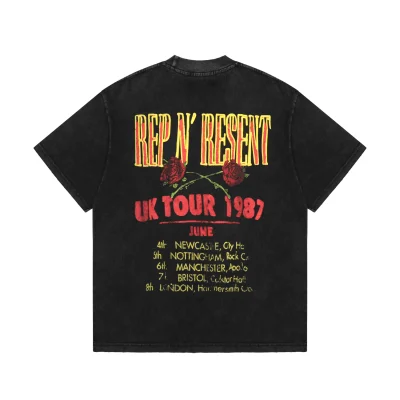 Футболка Represent UK Tour 1987 June "Black" фото № 2