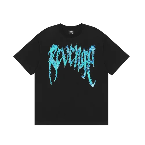 Футболка Revenge Fire Text "Black/Blue"